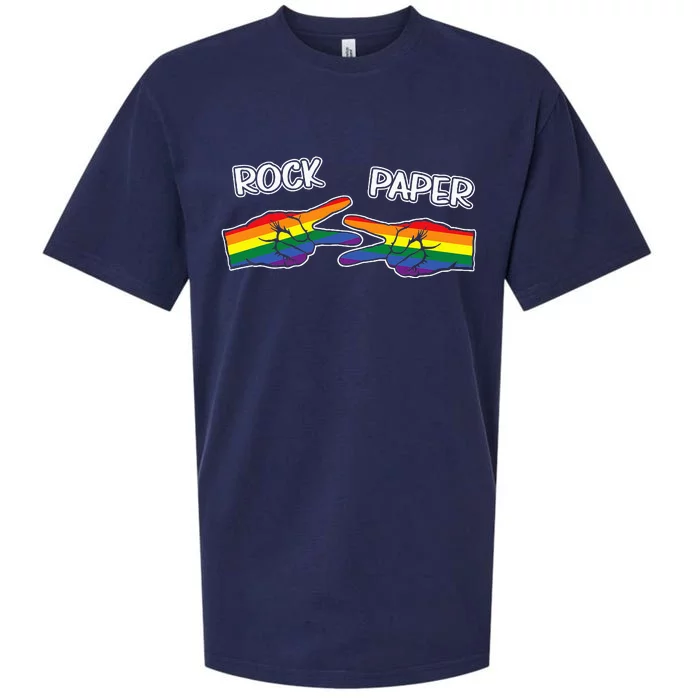 Rock Paper Scissors Lgbtq+ Pride Month Sueded Cloud Jersey T-Shirt