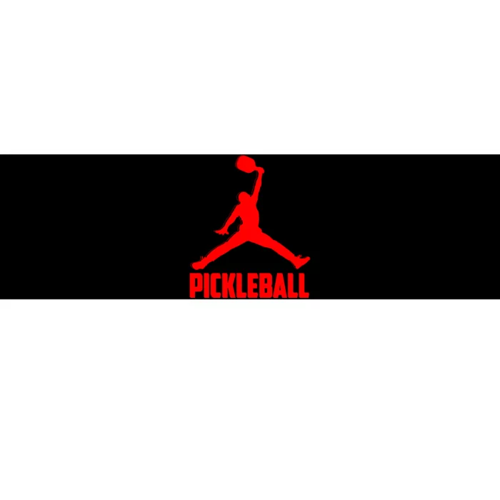 Red Pickleball Sports Logo Bumper Sticker