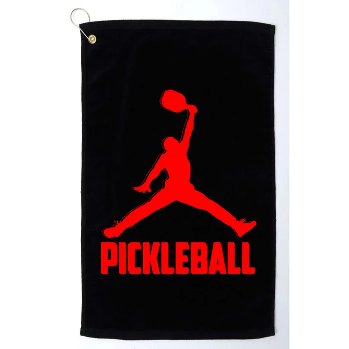 Red Pickleball Sports Logo Platinum Collection Golf Towel