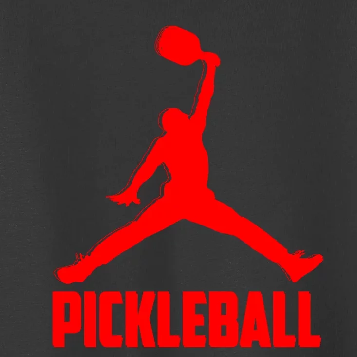 Red Pickleball Sports Logo Toddler T-Shirt