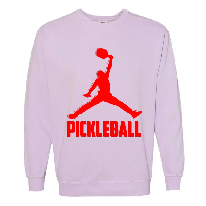 Red Pickleball Sports Logo Garment-Dyed Sweatshirt