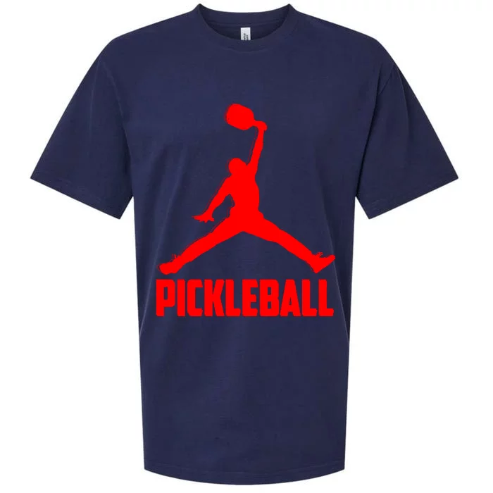 Red Pickleball Sports Logo Sueded Cloud Jersey T-Shirt