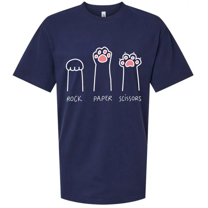 Rock Paper Scissors Cat Paws Sueded Cloud Jersey T-Shirt