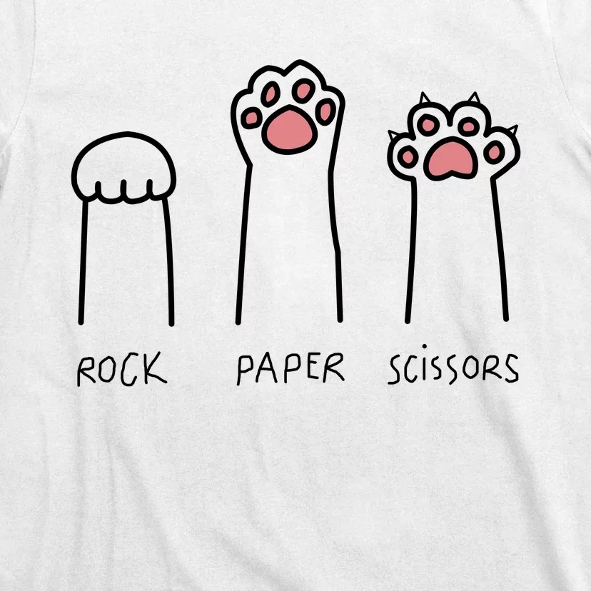 Rock Paper Scissors Cat Paws T-Shirt