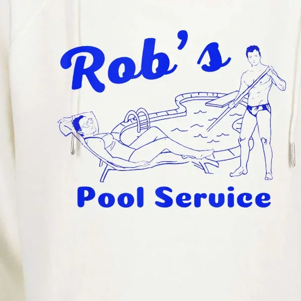 RobS Pool Service Womens Funnel Neck Pullover Hood