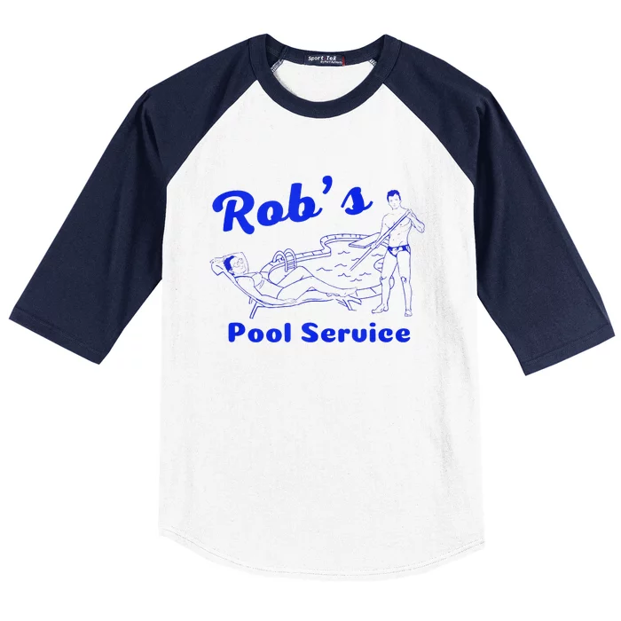 RobS Pool Service Baseball Sleeve Shirt