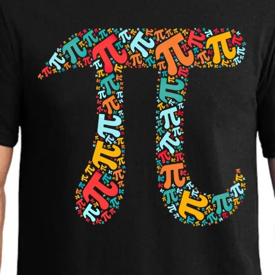 Retro Pi Symbol Pi Day 3/14 Teacher Math Nerd Geek Word Art Meaningful Gift Pajama Set