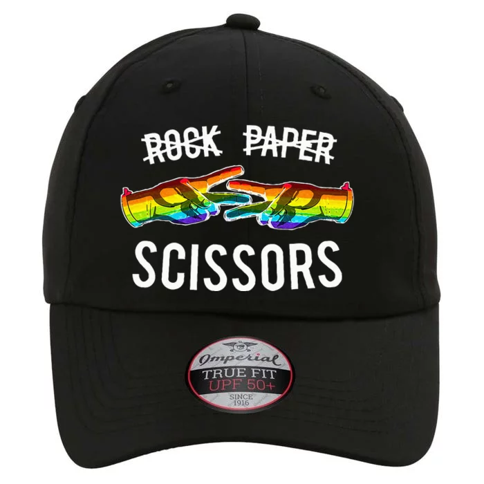 Rock Paper Scissors Lesbian Pride Rainbow Lgbt The Original Performance Cap