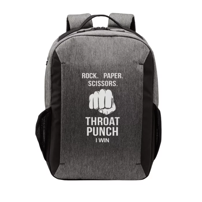 ROCK PAPER SCISSORS THROAT PUNCH Vector Backpack