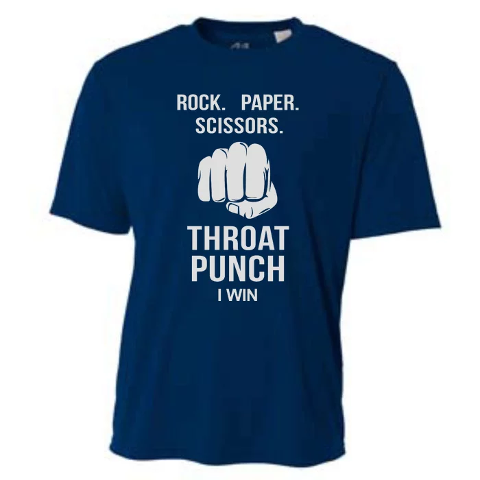 ROCK PAPER SCISSORS THROAT PUNCH Cooling Performance Crew T-Shirt