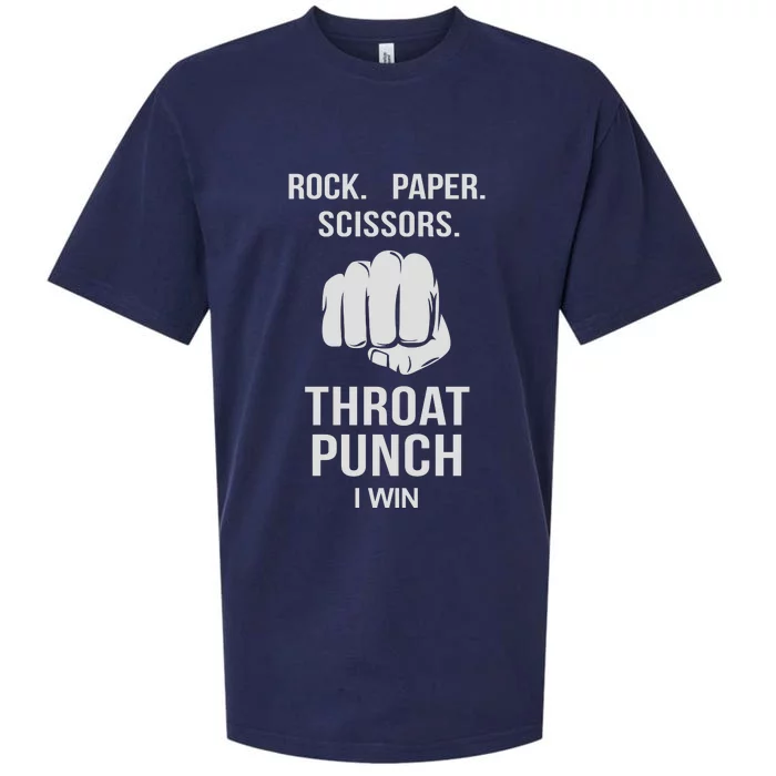 ROCK PAPER SCISSORS THROAT PUNCH Sueded Cloud Jersey T-Shirt