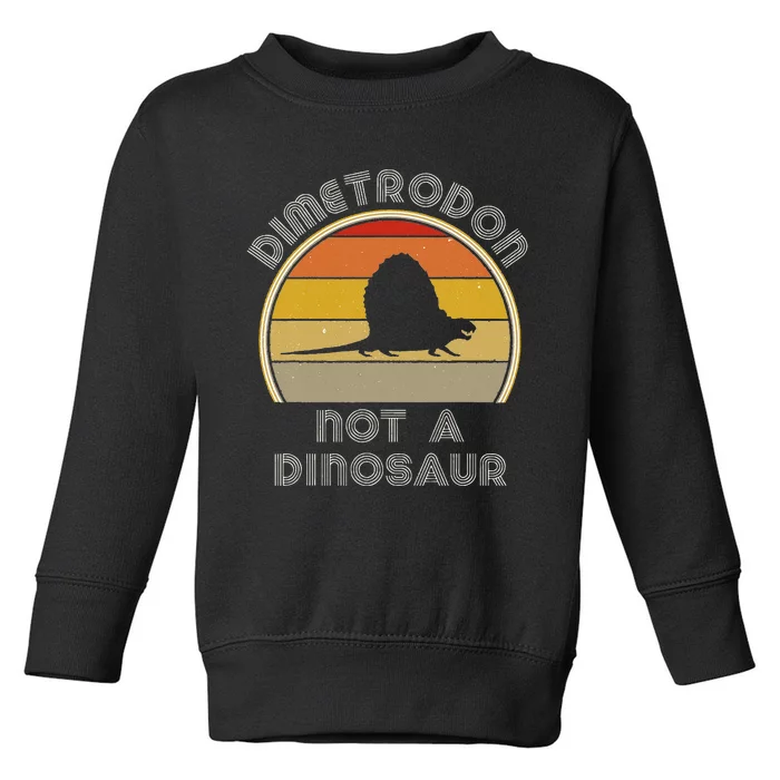 Retro Paleontology Stuff For Adults Dimetrodon Dinosaur Fact Toddler Sweatshirt