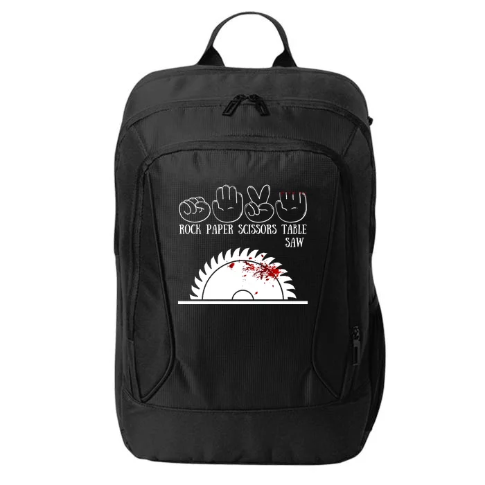 Rock Paper Scissors Table Saw City Backpack