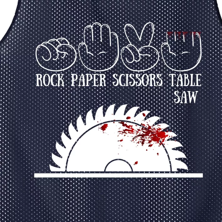 Rock Paper Scissors Table Saw Mesh Reversible Basketball Jersey Tank