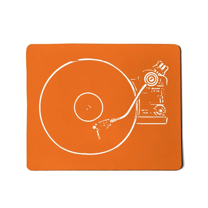 Record Player Sketch Drawing Mousepad