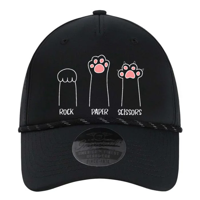 Rock Paper Scissors Hand Game Cute Paw Funny Cat Performance The Dyno Cap