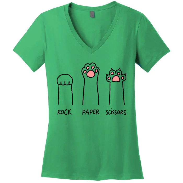 Rock Paper Scissors Women's V-Neck T-Shirt