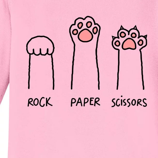 Rock Paper Scissors Baby Long Sleeve Bodysuit