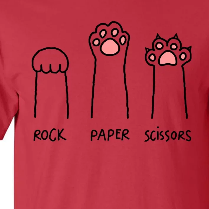 Rock Paper Scissors Tall T-Shirt