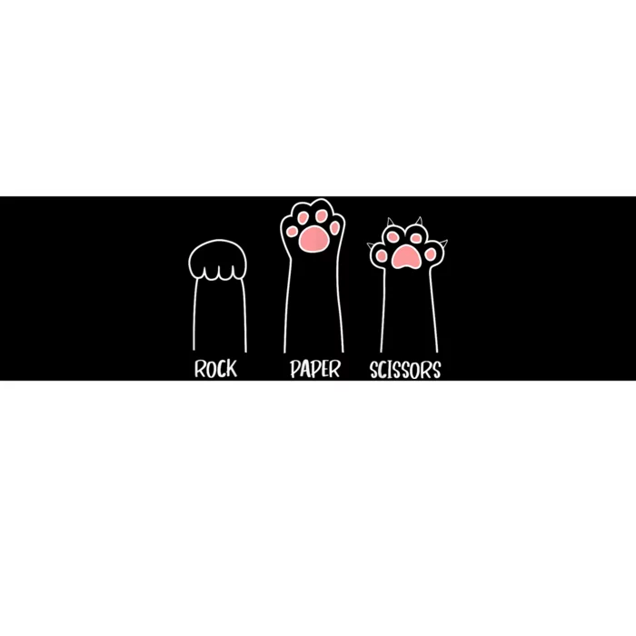 Rock Paper Scissors Hand Game Cute Paw Funny Cat Introvert Cat Animal Rescue Pet Bumper Sticker