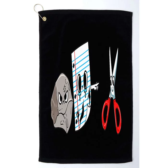 rock  paper  scissors  game  cute  funny  sarcasm Platinum Collection Golf Towel