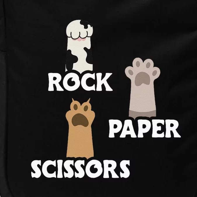 Rock Paper Scissors Cat Paws Cute Kitten Cat Lover Gift Impact Tech Backpack