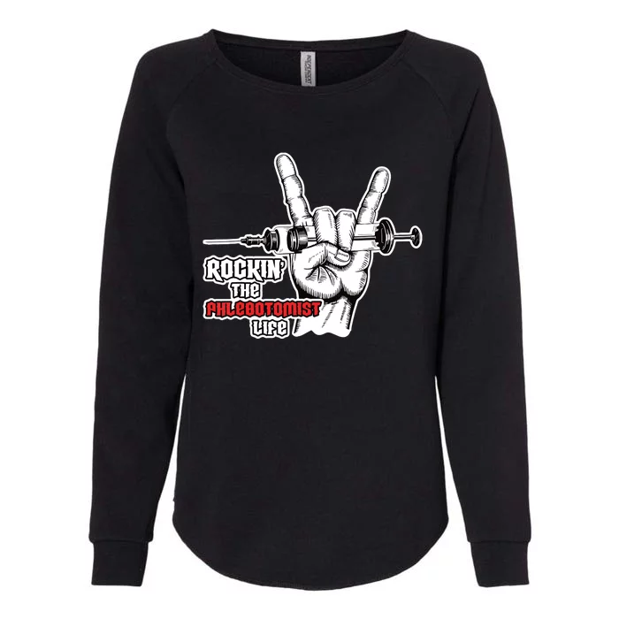 Rocking Phlebotomist Syringe Injection Blood Donor Aid Gift Womens California Wash Sweatshirt