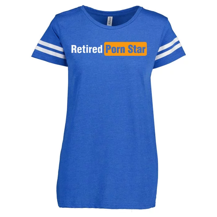 Retired Porn Star Online Pornography Adult Humor Enza Ladies Jersey Football T-Shirt