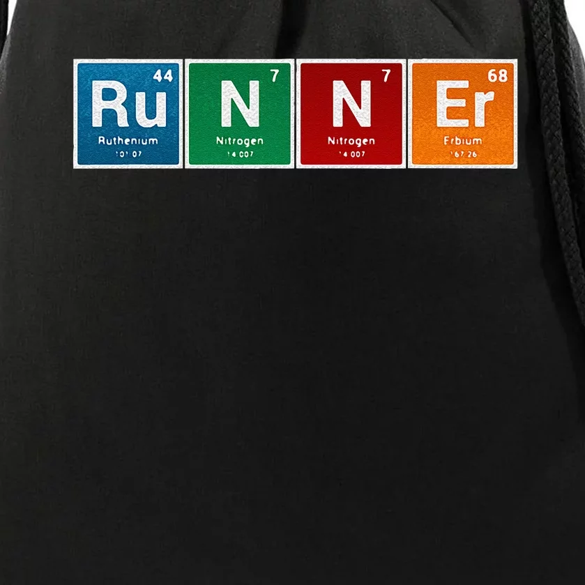 Runners Periodic Table Runner Men & Women Gifts Drawstring Bag