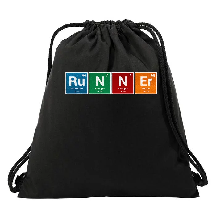 Runners Periodic Table Runner Men & Women Gifts Drawstring Bag