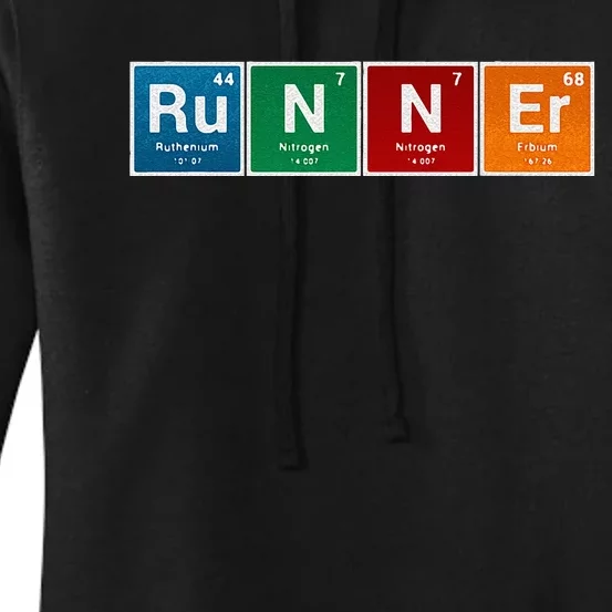 Runners Periodic Table Runner Men & Women Gifts Women's Pullover Hoodie