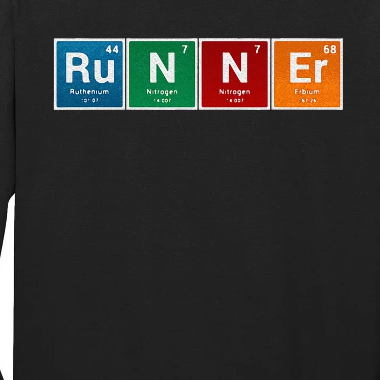 Runners Periodic Table Runner Men & Women Gifts Tall Long Sleeve T-Shirt