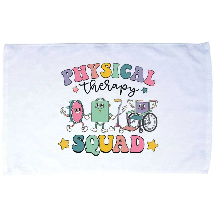 Retro Physical Therapy PT Squad Pediatric Physical Therapist Microfiber Hand Towel