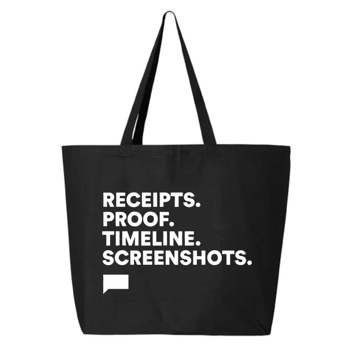 Receipts Proof Timeline Screenshots 25L Jumbo Tote