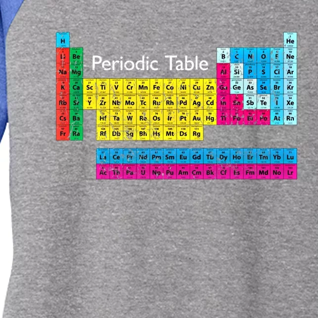 Retro Periodic Table Of Elets Cute Gift Women's Tri-Blend 3/4-Sleeve Raglan Shirt