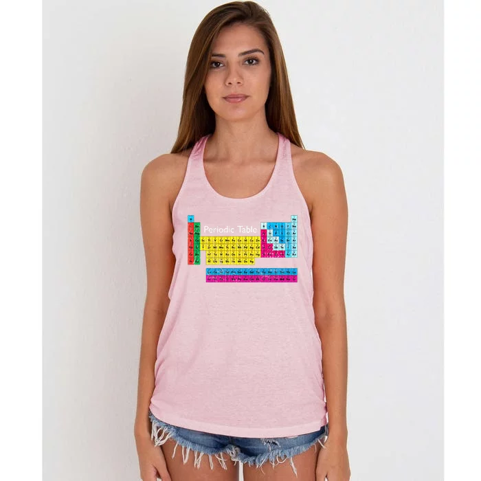 Retro Periodic Table Of Elets Cute Gift Women's Knotted Racerback Tank