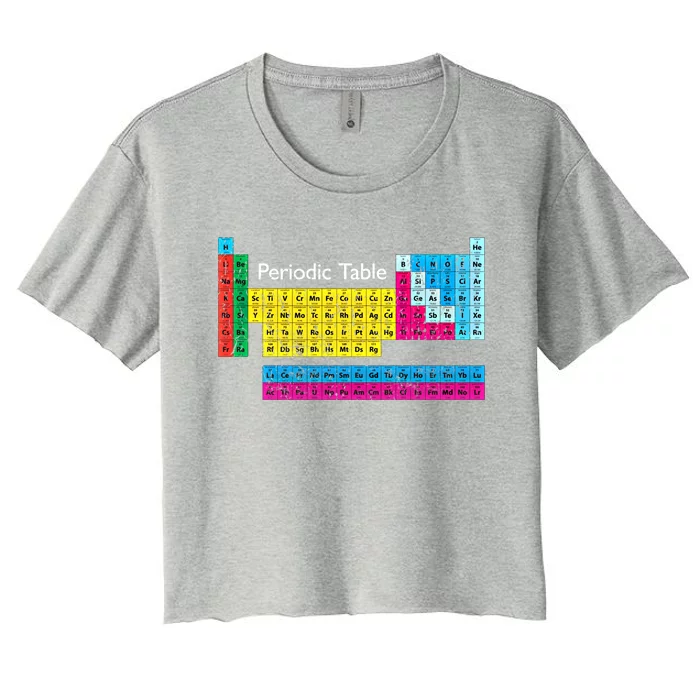 Retro Periodic Table Of Elets Cute Gift Women's Crop Top Tee