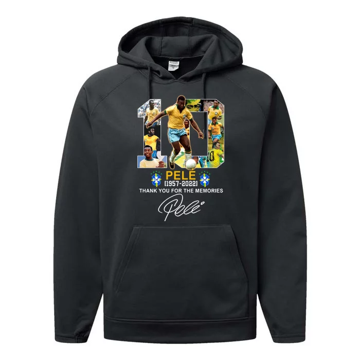 RIP Pele Thank You For The Memories Performance Fleece Hoodie