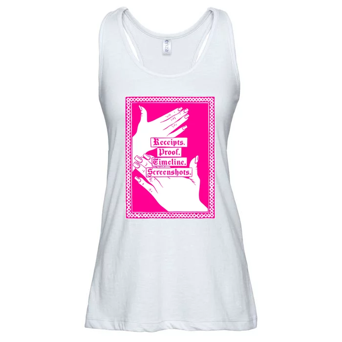 Receipts Proof Timeline Screenshots Funny Ladies Essential Flowy Tank