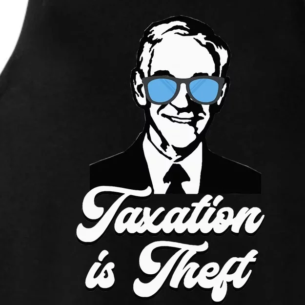 Ron Paul Taxation Is Theft Libertarian Ancap Freedom Liberty Ladies Tri-Blend Wicking Tank