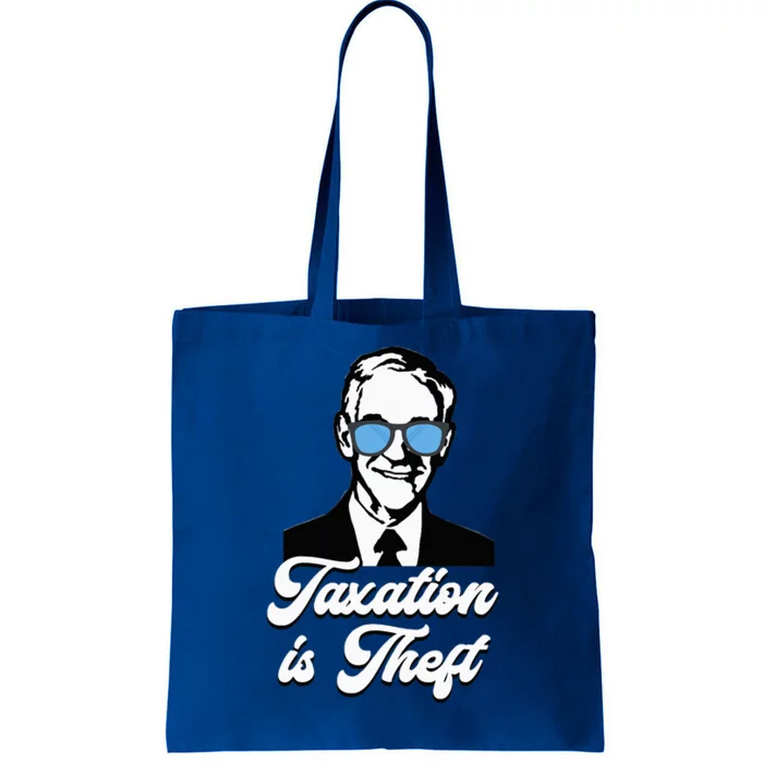 Ron Paul Taxation Is Theft Libertarian Ancap Freedom Liberty Tote Bag