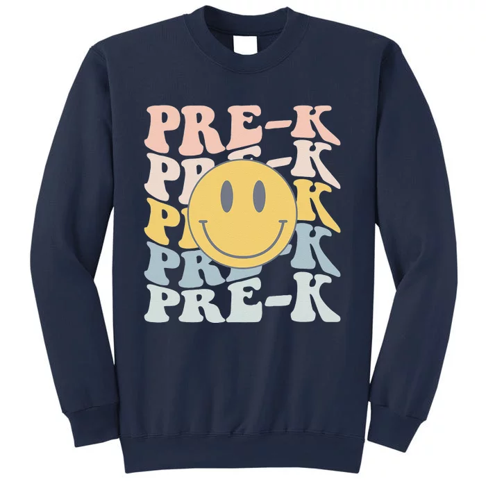 Retro Prek Teacher Student First Day Of School Preschool Sweatshirt