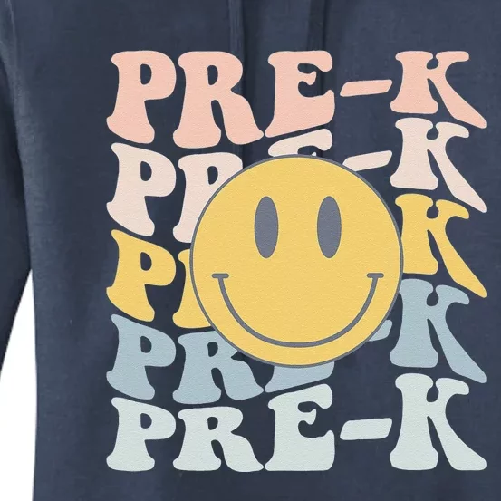 Retro Prek Teacher Student First Day Of School Preschool Women's Pullover Hoodie