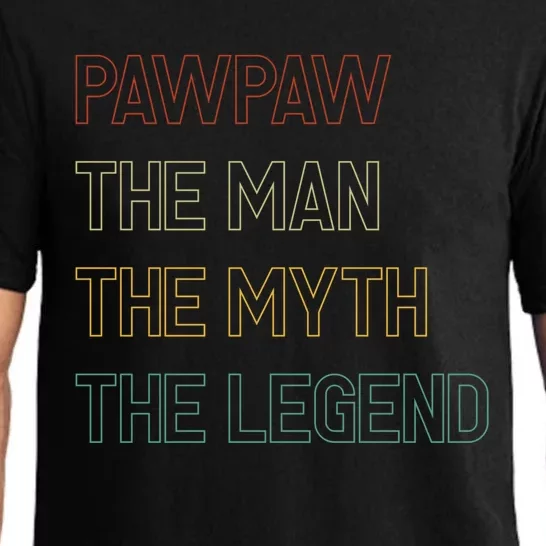 Retro Pawpaw The The Myth The Legend Cute Gift Pajama Set