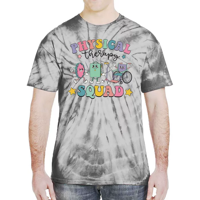 Retro Physical Therapy PT Squad Pediatric Physical Therapist Tie-Dye T-Shirt