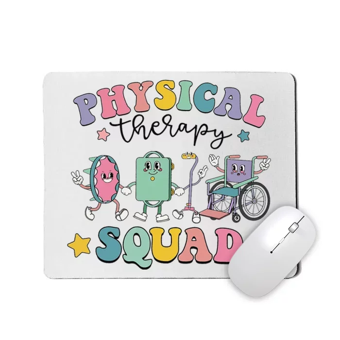 Retro Physical Therapy PT Squad Pediatric Physical Therapist Mousepad