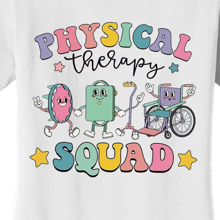 Retro Physical Therapy PT Squad Pediatric Physical Therapist Women's T-Shirt