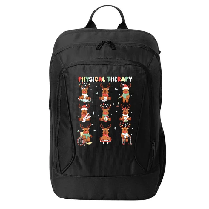 Reindeer Physical Therapy Pt Physical Therapist Christmas City Backpack