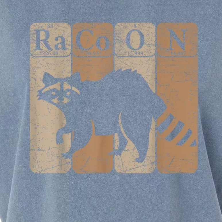 Racoon Periodic Table Chemistry Elements Funny Raccoon Lover Garment-Dyed Women's Muscle Tee