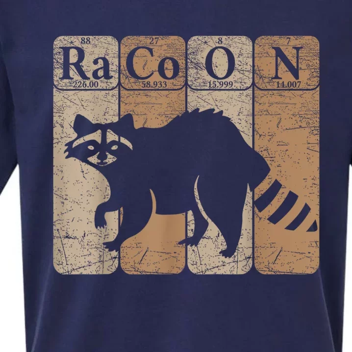 Racoon Periodic Table Chemistry Elements Funny Raccoon Lover Sueded Cloud Jersey T-Shirt